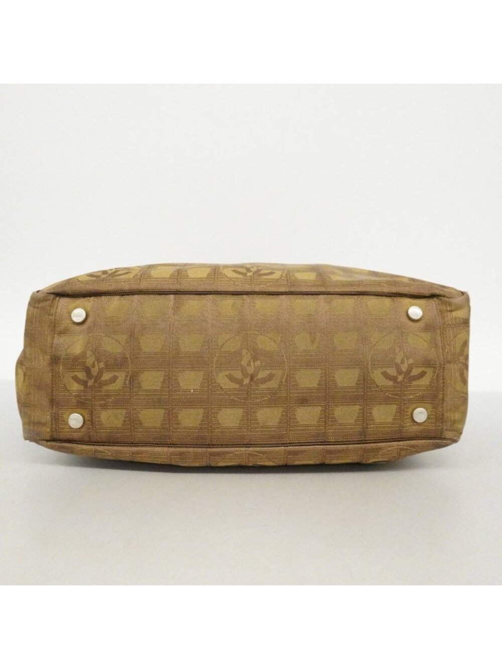 Chanel Tote New Travel Nylon Khaki Silver - Picture 3 of 10